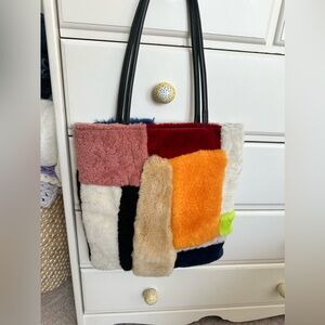 BEAUTIFUL PRIMECUT TOTE- leather straps!